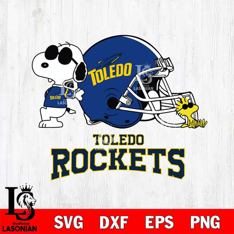 Toledo Rockets Snoopy Sport 2 Svg Eps Dxf Png File, Digital Download