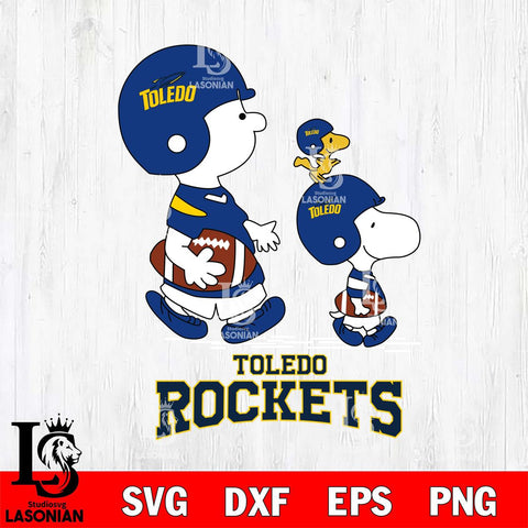 Toledo Rockets Snoopy Sport Svg Eps Dxf Png File, Digital Download