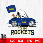 Toledo Rockets Snoopy Sport 5 Svg Eps Dxf Png File, Digital Download