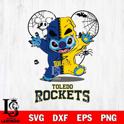 Toledo Rockets Stitch Horror Halloween 2 Svg Eps Dxf Png File, Digital Download, Instant Download