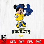 Toledo Rockets #1 Fan Minnie Mouse Svg Eps Dxf Png File, Digital Download, Instant Download