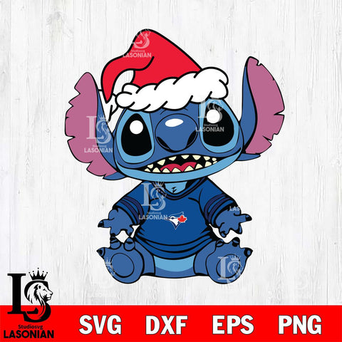 Toronto Blue Jays Baby Stitch Christmas SVG DXF EPS PNG file, Cut file cricut, Instant Download