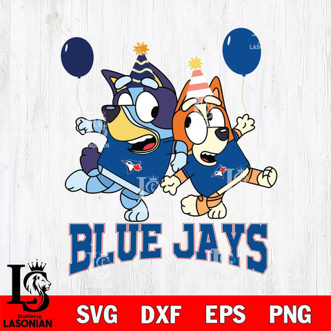 Toronto Blue Jays Bluey & Bingo 11 Svg Eps Dxf Png File, MLB svg, Digital Download, Instant Download