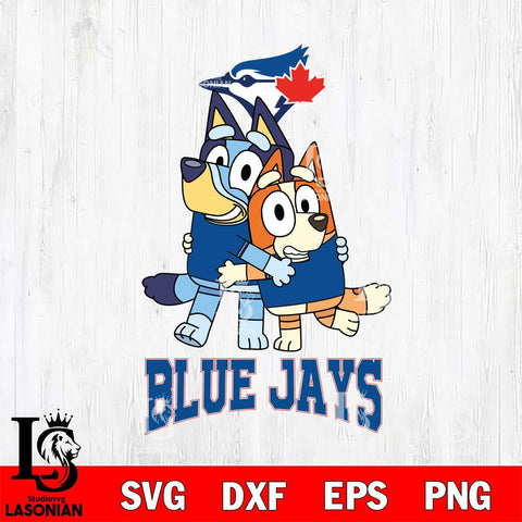 Toronto Blue Jays Bluey & Bingo 12 Svg Eps Dxf Png File, MLB svg, Digital Download, Instant Download