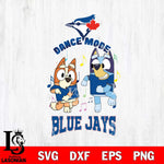 Toronto Blue Jays Bluey Bingo Svg Eps Dxf Png File, MLB svg, Digital Download, Instant Download