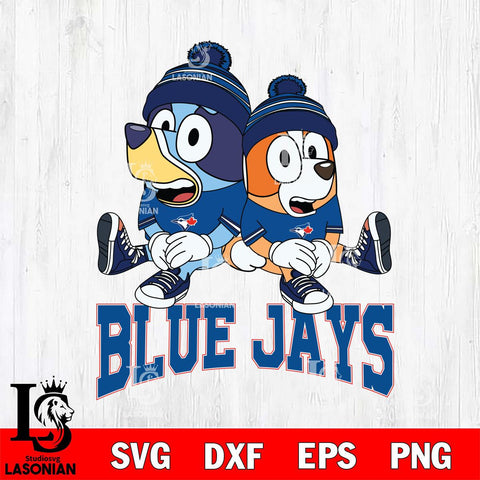 Toronto Blue Jays Bluey & Bingo 8 Svg Eps Dxf Png File, MLB svg, Digital Download, Instant Download