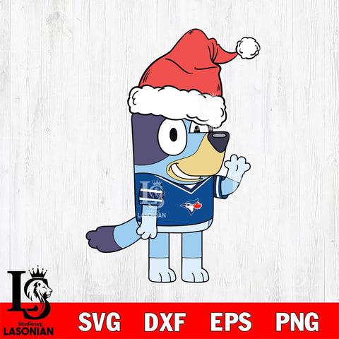 Toronto Blue Jays Bluey Christmas Svg Eps Dxf Png File, Digital Download, Instant Download