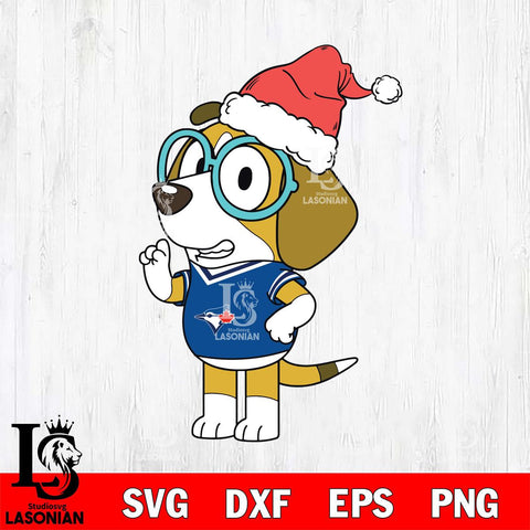 Toronto Blue Jays Bluey Honey Christmas Svg Eps Dxf Png File, Digital Download, Instant Download