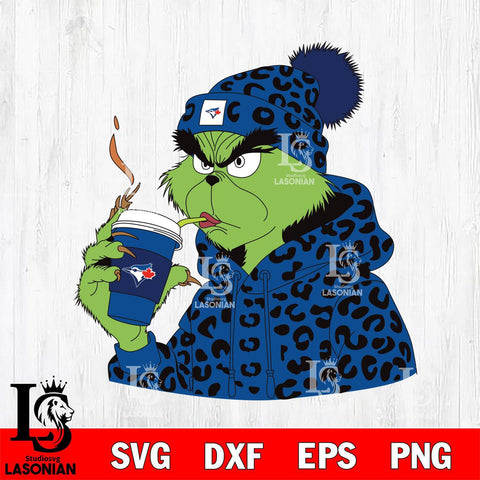 Toronto Blue Jays Boujee Grinch 8 Svg Eps Dxf Png File, Digital Download, Instant Download