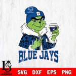 Toronto Blue Jays Boujee Grinch Leopard Christmas Cut Files Cricut, Svg Dxf Eps Png file , Silhouette