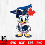 Toronto Blue Jays Fancy Daisy Duck Disney Svg Eps Dxf Png File, Digital Download, Instant Download