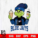 Toronto Blue Jays Grinch 2 coffee Svg Eps Dxf Png File, Digital Download, Instant Download