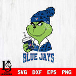 Toronto Blue Jays Grinch Cofffe Christmas Cut Files Cricut, Svg Dxf Eps Png file , Silhouette