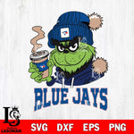 Toronto Blue Jays Grinch Cofffe Hoodie Cut Files Cricut, Svg Dxf Eps Png file , Silhouette