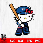 Toronto Blue Jays Hello Kitty Svg Eps Dxf Png File, Digital Download, Instant Download