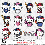 Toronto Blue Jays MLB Bundle 12 Svg Eps Dxf Png File, Digital Download, Instant Download