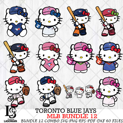 Toronto Blue Jays MLB Bundle 12 Svg Eps Dxf Png File, Digital Download, Instant Download
