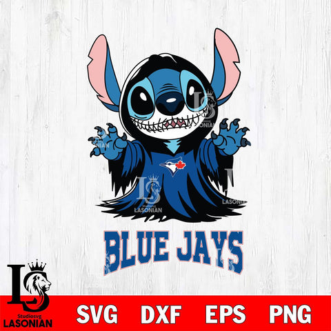 Toronto Blue Jays Stitch Ghost Svg Eps Dxf Png File, MLB svg, Digital Download, Instant Download