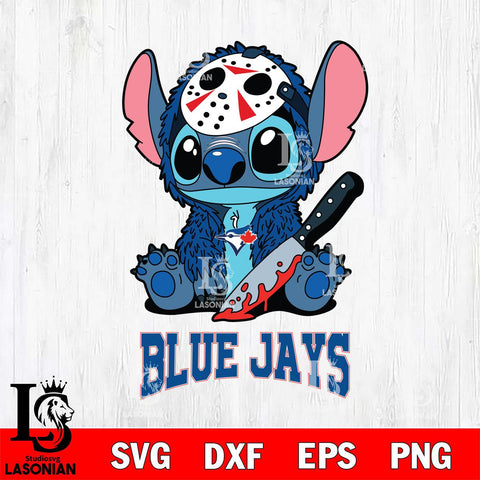 Toronto Blue Jays Stitch Jason Voorhees Svg Eps Dxf Png File, MLB svg, Digital Download, Instant Download