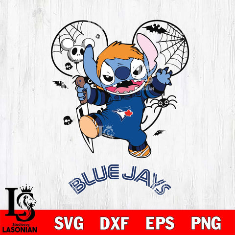 Toronto Blue Jays Stitch Michael Halloween Svg Eps Dxf Png File, Digital Download, Instant Download