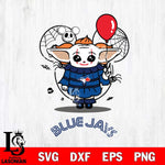 Toronto Blue Jays Stitch Pennywise Halloween Svg Eps Dxf Png File, Digital Download, Instant Download