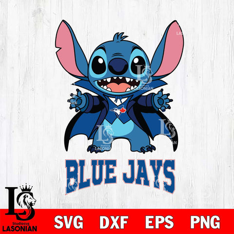 Toronto Blue Jays Stitch Vampire halloween Svg Eps Dxf Png File, MLB svg, Digital Download, Instant Download