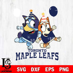 Toronto Maple Leafs Bluey & Bingo 11 Svg Eps Dxf Png File, NHL svg, Digital Download, Instant Download