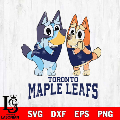 Toronto Maple Leafs Bluey & Bingo 15 Svg Eps Dxf Png File, NHL svg, Digital Download, Instant Download