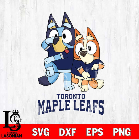 Toronto Maple Leafs Bluey & Bingo 18 Svg Eps Dxf Png File, NHL svg, Digital Download, Instant Download