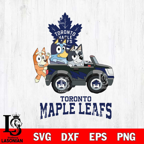 Toronto Maple Leafs Bluey friends Svg Eps Dxf Png File, NHL svg, Digital Download, Instant Download