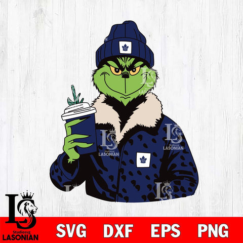 Toronto Maple Leafs Boujee Grinch 12 Svg Eps Dxf Png File, Digital Download, Instant Download