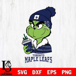 Toronto Maple Leafs Boujee Grinch Christmas Cut Files, Cricut,Christmas Svg Dxf Eps Png file , Digital Download