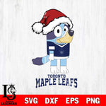 Toronto Maple Leafs Christmas Bluey Hat Svg, Christmas Svg , NHL svg , Digital Download, dxf eps png pdf file