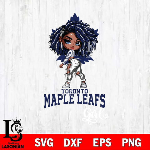 Toronto Maple Leafs Fan Girl Svg Eps Dxf Png File, Digital Download, Instant Download