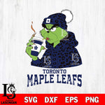 Toronto Maple Leafs Grinch Leopard Christmas Cut Files, Cricut,Christmas Svg Dxf Eps Png file , Digital Download