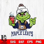 Toronto Maple Leafs Grinch with coffee Svg Eps Dxf Png File, Digital Download, Instant Download