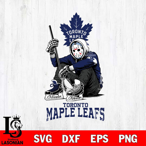 Toronto Maple Leafs NHL Jason Voorhees Halloween SVG Svg Eps Dxf Png File, Digital Download, Instant Download