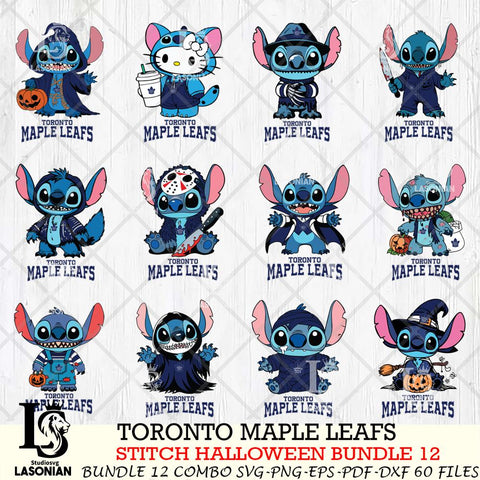 Toronto Maple Leafs Stitch Horror Bundle 12 SVG Svg Eps Dxf Png File,Bundle NHL svg, Digital Download, Instant Download