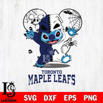 Toronto Maple Leafs Stitch Horror Halloween 2 Svg Eps Dxf Png File, Digital Download, Instant Download