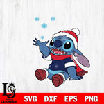 Toronto Maple Leafs Stitch Wearing Winter Scarf Svg Eps Dxf Png File, Digital Download, Instant Download