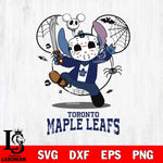 Toronto Maple Leafs Stitch jason voorhees Halloween Svg Eps Dxf Png File, Digital Download, Instant Download