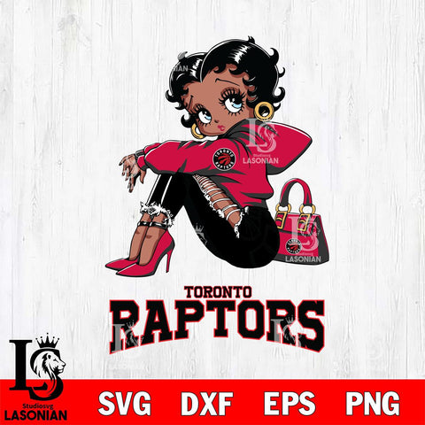 Toronto Raptors Betty Boop Black Fan Girl Svg Eps Dxf Png File, Digital Download, Instant Download