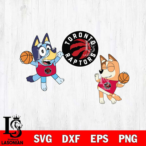 Toronto Raptors Bluey & Bingo Svg Eps Dxf Png File, Digital Download, Instant Download