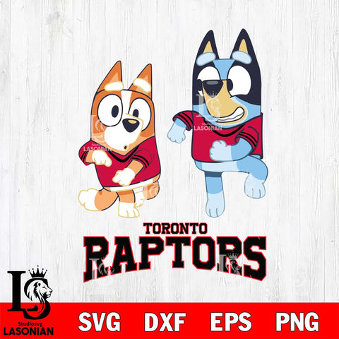 Toronto Raptors Bluey with Chilli Dance Svg Eps Dxf Png File, Digital Download, Instant Download