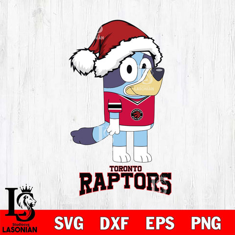 Toronto Raptors Christmas Bluey Hat Svg , Christmas Svg , Bluey svg , Digital Download, dxf eps png pdf file