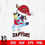 Toronto Raptors Christmas Bluey Santa Claus Svg , Christmas Svg , Bluey svg , Digital Download, dxf eps png pdf file