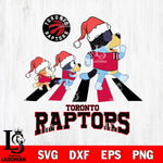 Toronto Raptors Christmas Family Bluey Walking Svg , Christmas Svg , Bluey svg , Digital Download, dxf eps png pdf file