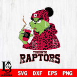 Toronto Raptors Grinch Leopard Christmas Cut Files Cricut, Svg Dxf Eps Png file , Silhouette