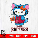 Toronto Raptors Hello Kitty Stitch Svg Eps Dxf Png File, NBA svg, Digital Download, Instant Download