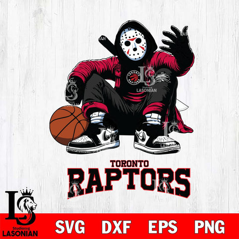 Toronto Raptors NBA Jason Voorhees Halloween SVG Svg Eps Dxf Png File, Digital Download, Instant Download